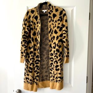 BP. Leopard print cardigan. WORN ONCE.